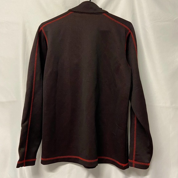 CG Pullover Jacket w/Zipper M Marron Brown Red - Picture 2 of 7